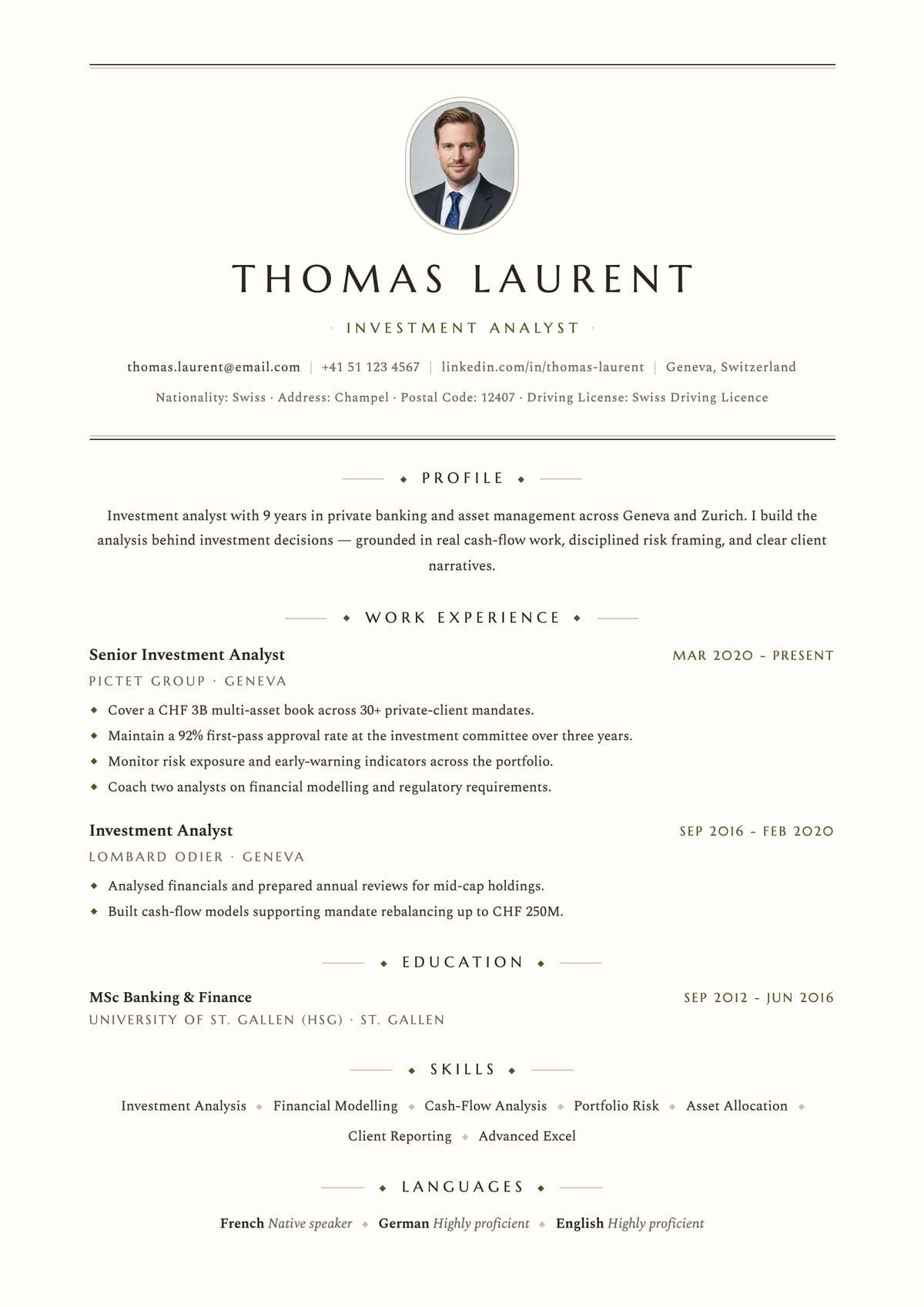 Geneva template preview