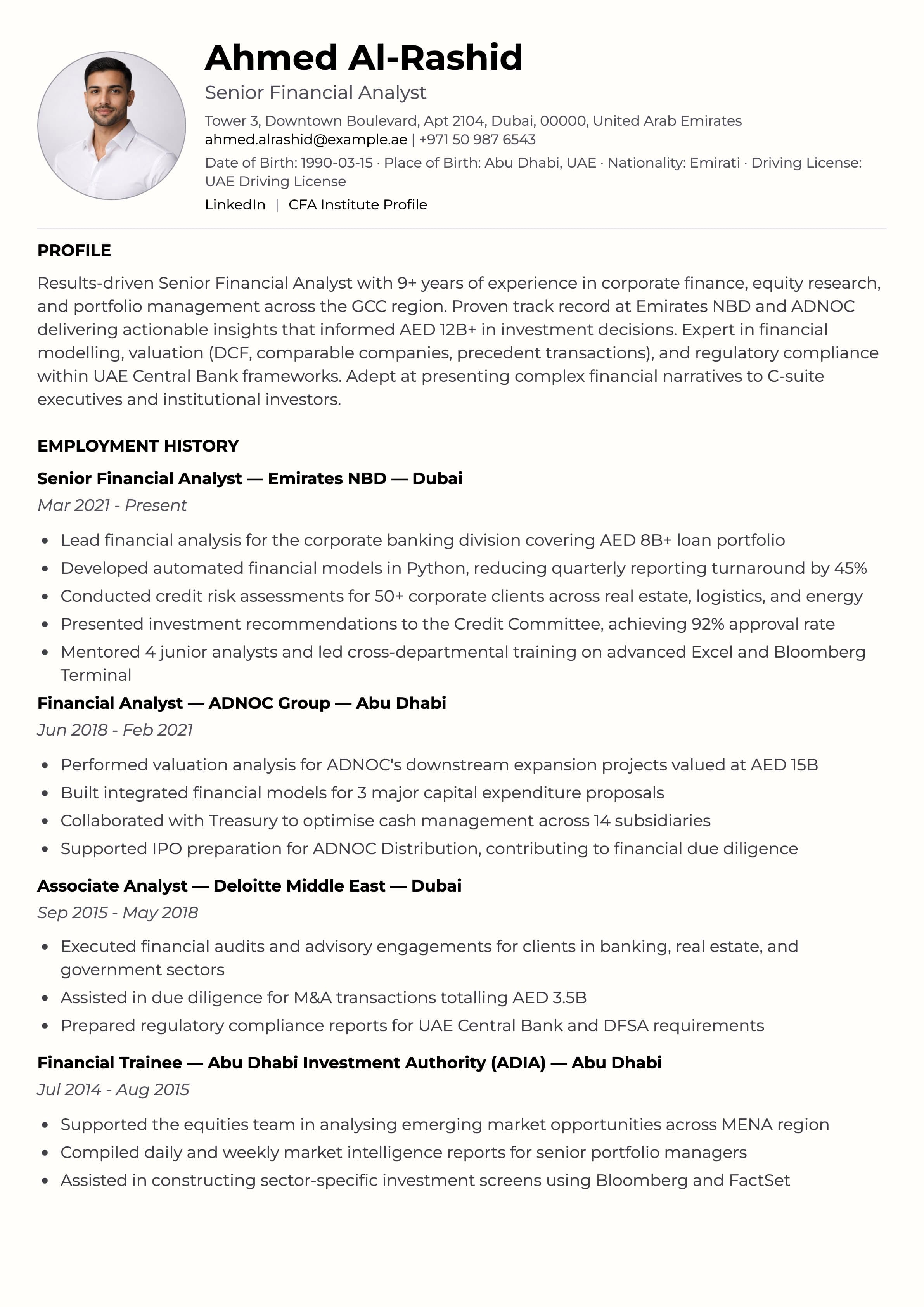 Classic template preview