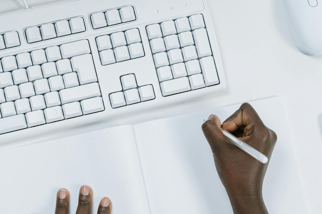 A CV with a clearly structured skills section highlighted on a laptop screen
